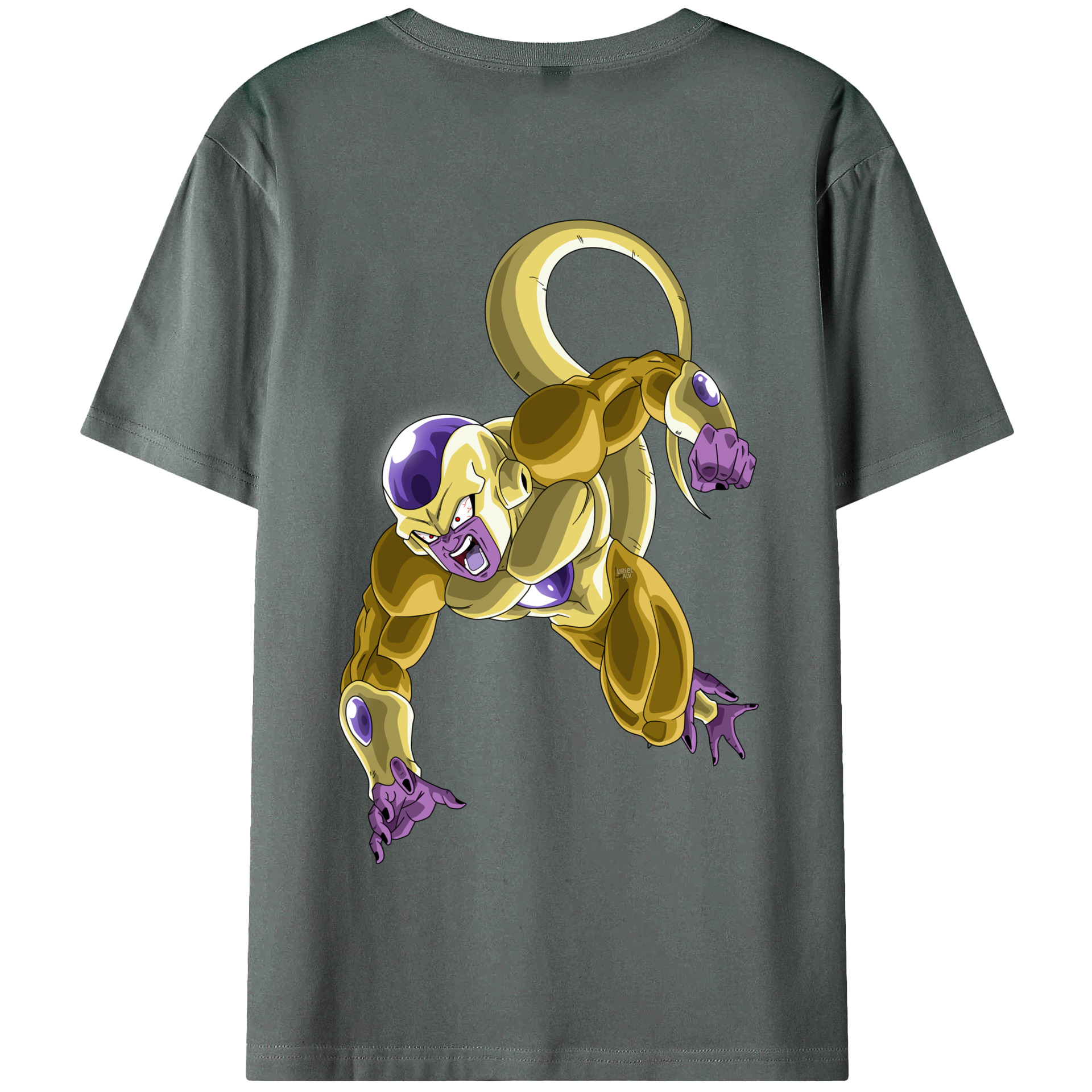 （画像用） ドラゴンボール フリーザ DRAGON BALL Frieza 綿100％半袖Tシャツ（背面プリント）